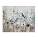 preview thumbnail 1 of 9, Stupell Birds Floral Meadow Blue White Blossoms Canvas Wall Art 16 x 20