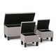 preview thumbnail 54 of 66, WYNDENHALL Lancaster 44 inch Wide Contemporary Rectangle Storage Ottoman