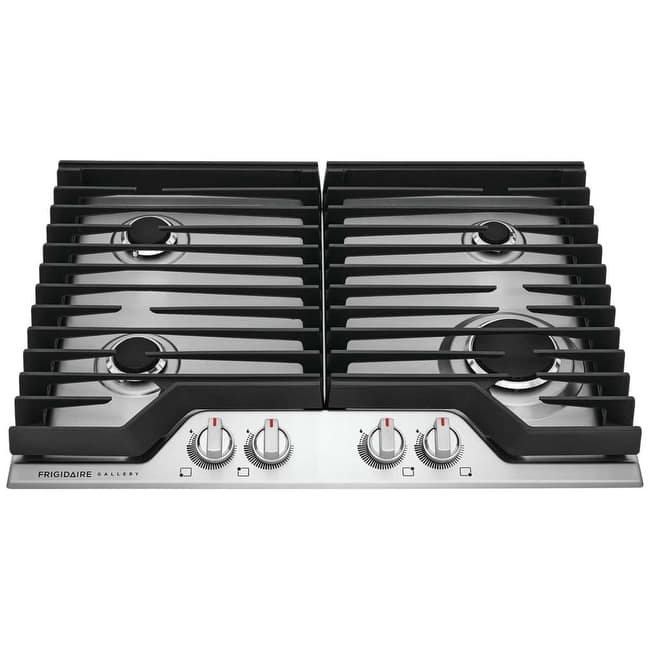 Frigidaire GCCG3046A 30" Wide 4 Burner Gas Cooktop with Quick Boil - Stainless Steel