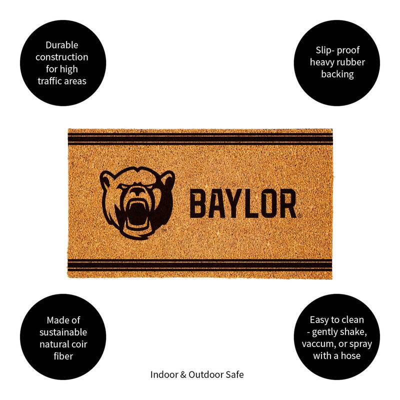 28 in. x 16 in. Baylor University, Coir Mat