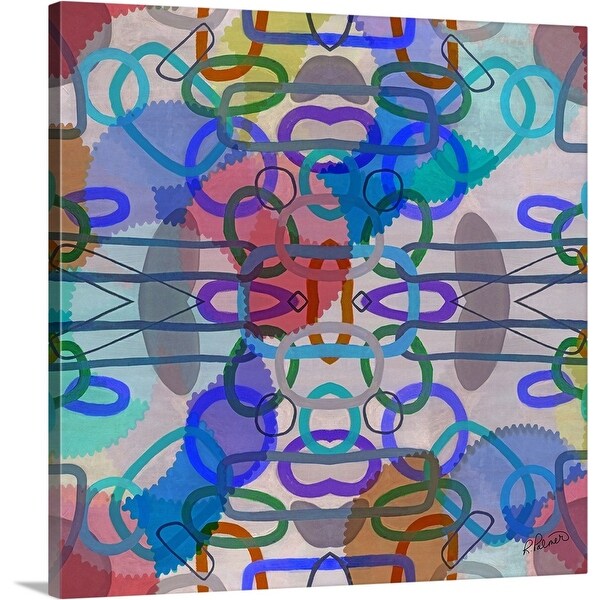 "Shapes And Circles" Canvas Wall Art