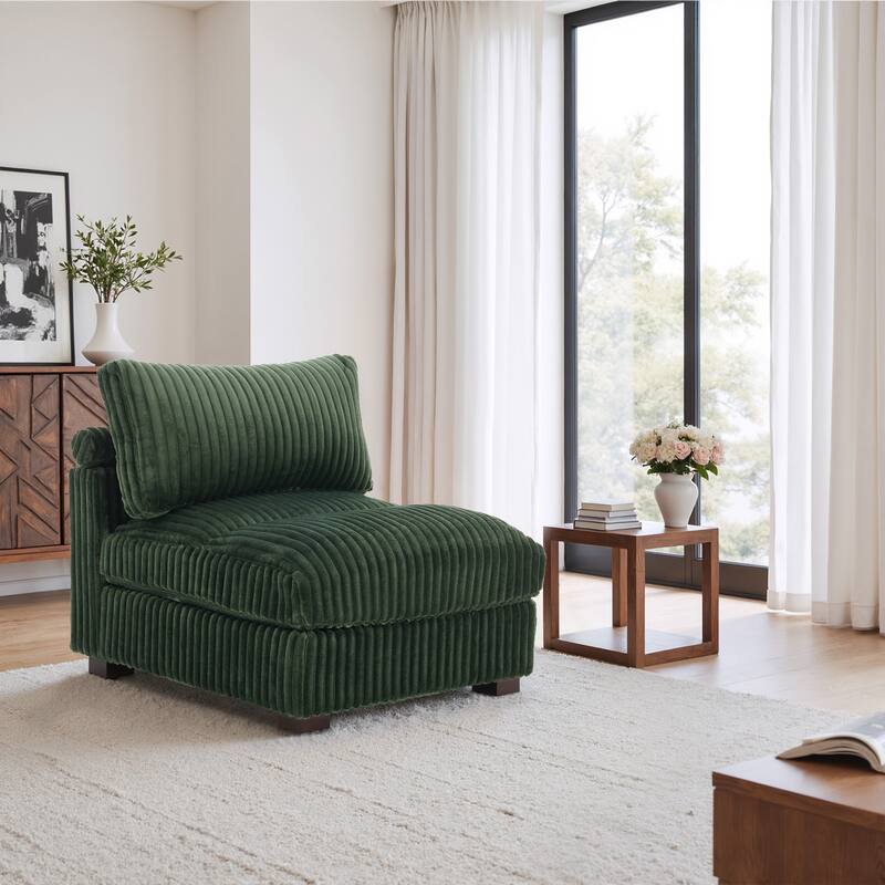 Plush Faux Fur Accent Sofa Chair