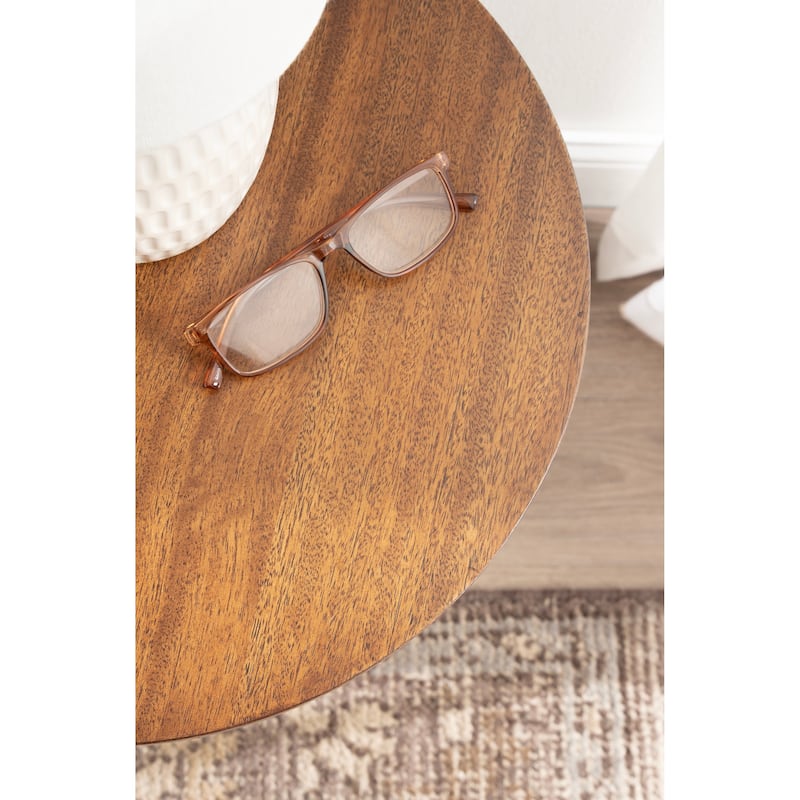 Kate and Laurel Foxford Round Wood Side Table