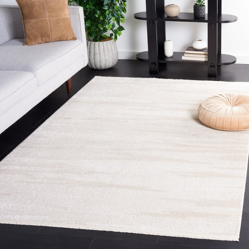 SAFAVIEH Whisper Abigael Modern Rug - 6'7" Square - Ivory/Beige