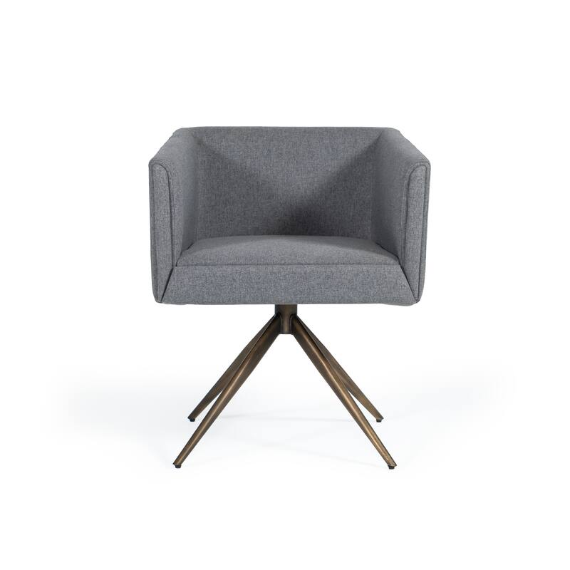 Modrest Riaglow Contemporary Dark Grey Fabric Dining Chair