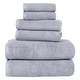 preview thumbnail 11 of 24, 6PC Towel Set - Cotton Bathroom Accessories with 2 Bath Towels, 2 Hand Towels, and 2 Washcloths by Windsor Home