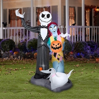 Gemmy Airblown Nightmare Before Christmas Scene Disney , 6 ft Tall, Multi