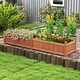 preview thumbnail 8 of 19, Costway Wooden Raised Garden Bed Outdoor Rectangular Planter Box with - See Details