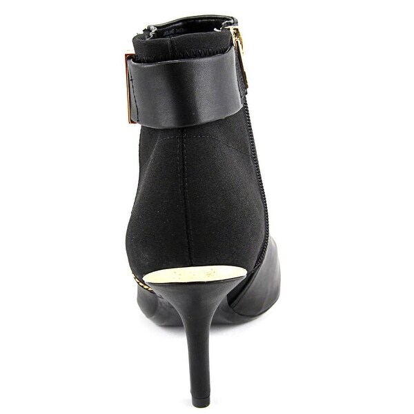 calvin klein black leather booties