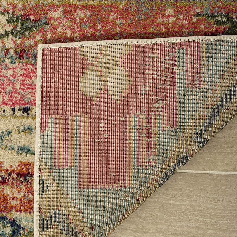 Contemporary Area Rug - 5'1" x 7'7" - Navy Blue Boho Chic Rug - Non-Shedding Living Room Rug - 91 x 61