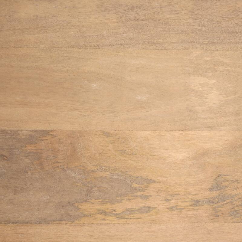 June Light Brown Wood w/ Fluting Square Side Table