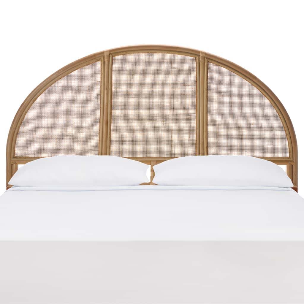 SAFAVIEH Kurumi Headboard, Handwoven Rattan & Solid Wood Design