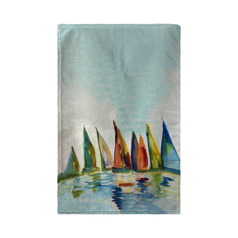 Multi Color Sails Kitchen Towel - 16x25