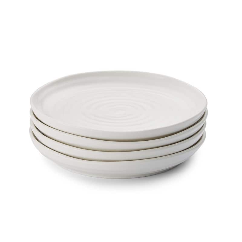 Portmeirion Set of 4 Sophie Conran Coupe Side Plates - 8.5 Inch - White - 8.5 Inch