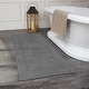 preview thumbnail 93 of 124, Fabstyles Basix Soft & Absorbent Reversible Cotton Bath Rug 24 x 60 - Grey