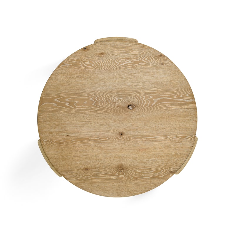 Furniture of America Minst Modern Wood Round Coffee Table