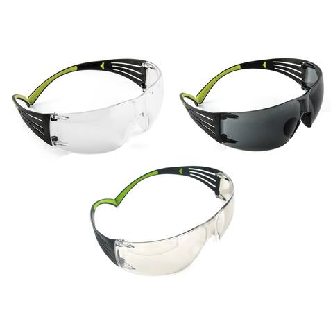 3M SF400-W-3PK Secure-Fit 400 Anti-Fog Eye Protection Glasses, set of 3