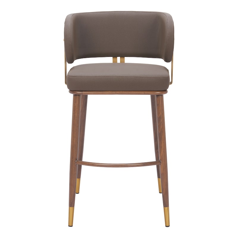 Brew Barstool Brown & Walnut