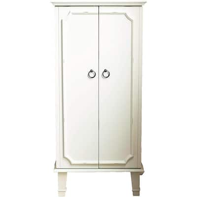 Hives and Honey Cabby Jewelry Armoire White