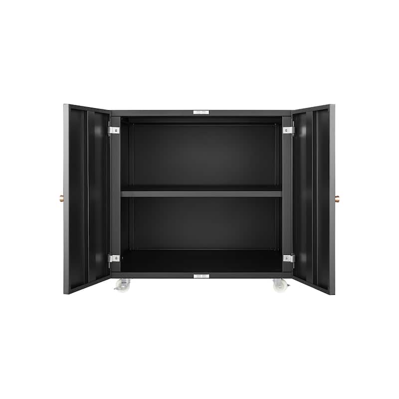 Office Furniture Copier Cabinet 2 Door Steel Stand Mobile Pedestal