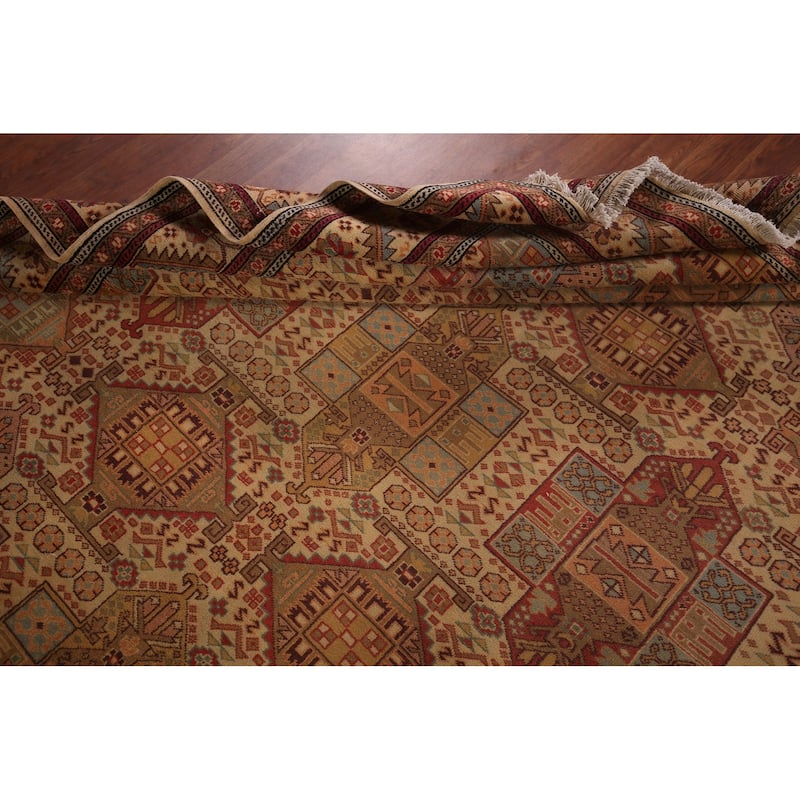 Vegetable Dye Anatolian Turkish Vintage Handmade Tribal Wool Carpet - 6'7" X 9'11"