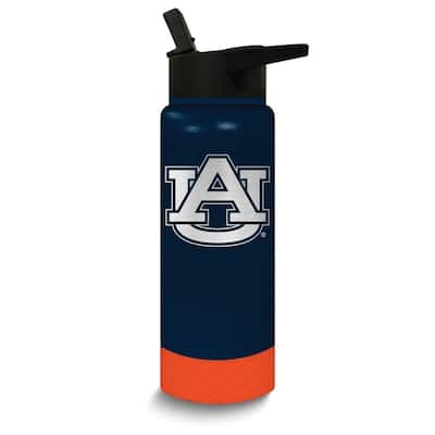 Collegiate Auburn Stainless Steel Silicone Grip 24 Oz. Water Bottle