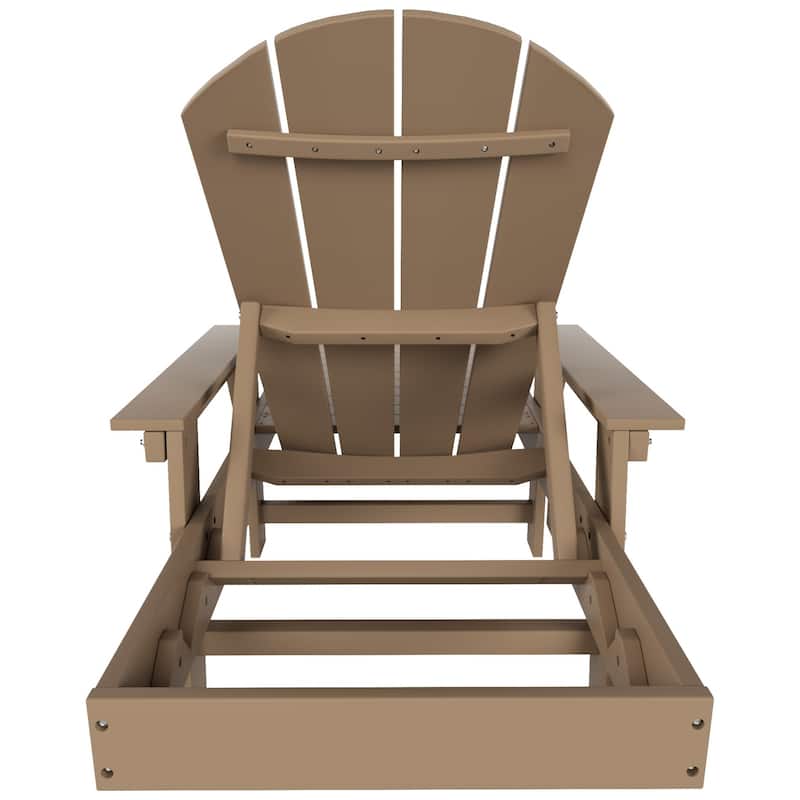 Polytrends Laguna Hdpe All Weather Outdoor Patio Pool Reclining Chaise Lounges With Side Table (3-Piece Set)