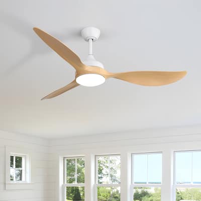 56 inch Low Profile Ceiling Fan with Light and Remote Large High CFM Ceiling Fan - 56 inches