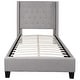 preview thumbnail 95 of 93, Tufted Upholstered Nailhead Trim Platform Bed