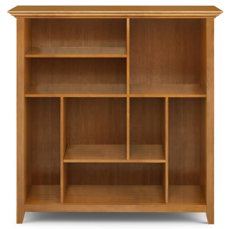 WYNDENHALL Halifax SOLID WOOD 44 inch x 44 inch Transitional Multi Cube Bookcase and Storage Unit - 44"w x 15.75"d x 44"h