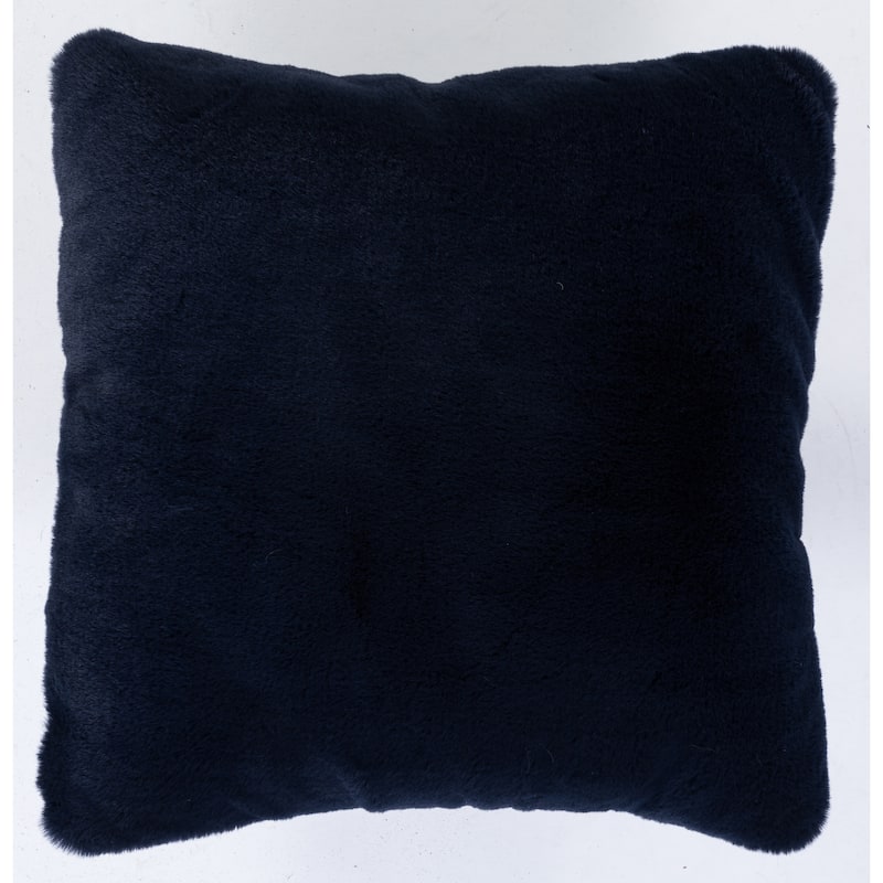 Faux Rabbit Collection Solid Square Pillow - (20" x 20")