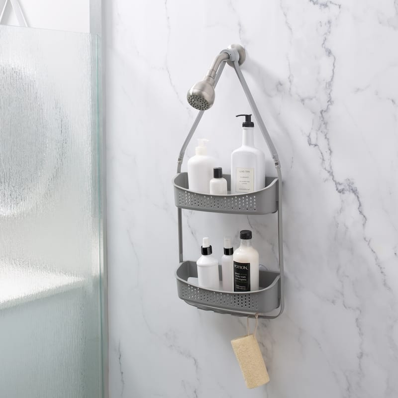 Bath Bliss 2 Way Convertible Shower Caddy in Grey