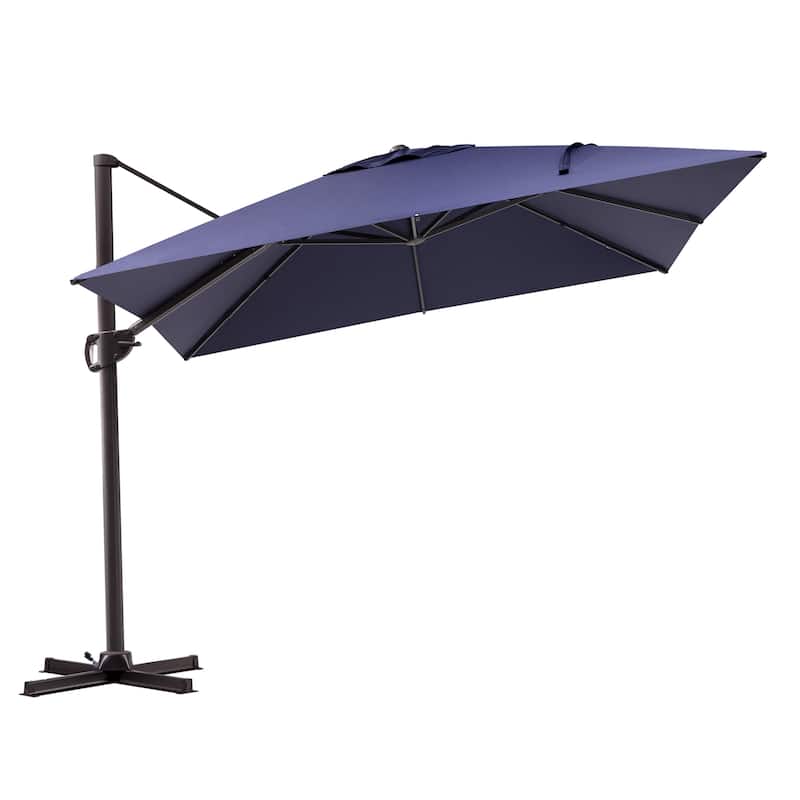 Outdoor Patio Umbrella 9 FT x 11 FT Cantilever-Offset Umbrella