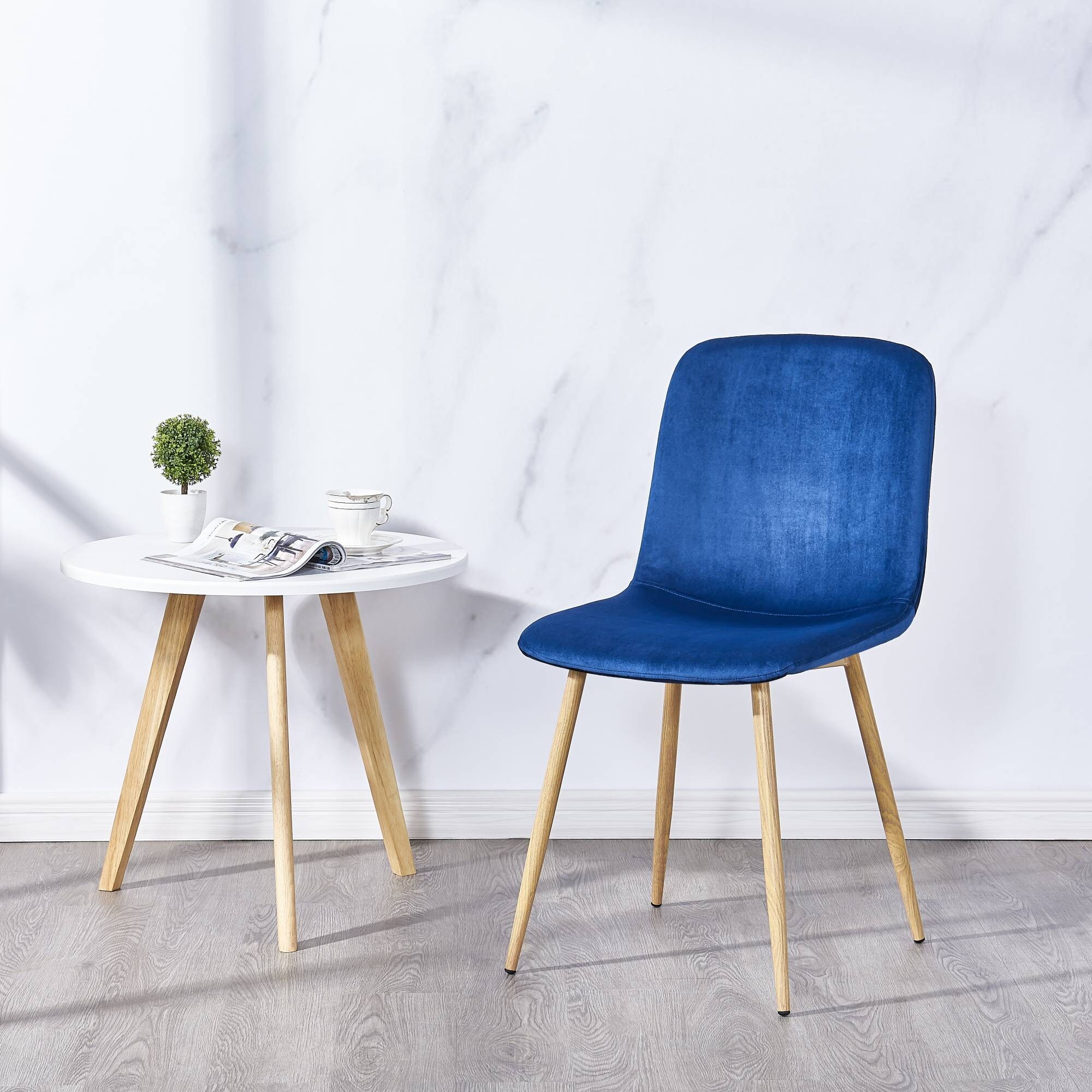 Comfy Dining Chairs Set of 4 Modern Side Chairs with Durable Wood
