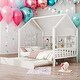 preview thumbnail 2 of 45, Modern Full Size House Bed Kids Bed with Trundle and Shelf,Solid Construction
