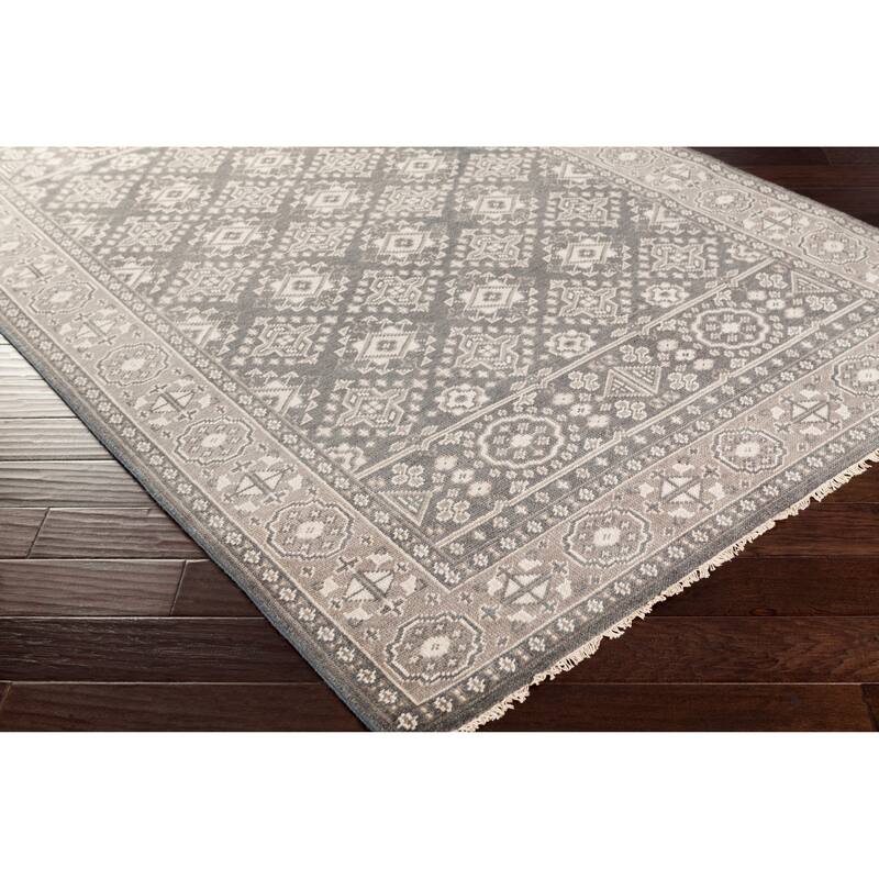 Hand-Knotted Orford Wool Area Rug