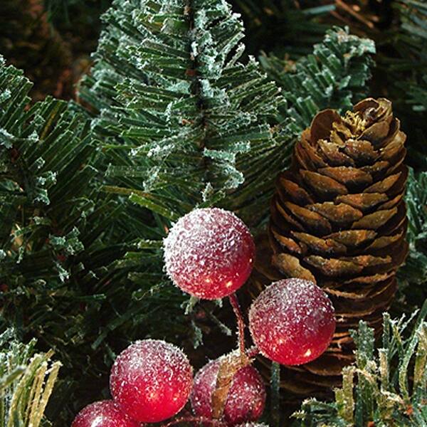 4.5' PreLit Medium Frosted Edina Artificial Christmas Tree Clear