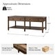 preview thumbnail 24 of 22, HULALA HOME Derk Transitional 47"W Spindle Fluted Rectangular Storage Coffee Table with Solid Wood Drawers