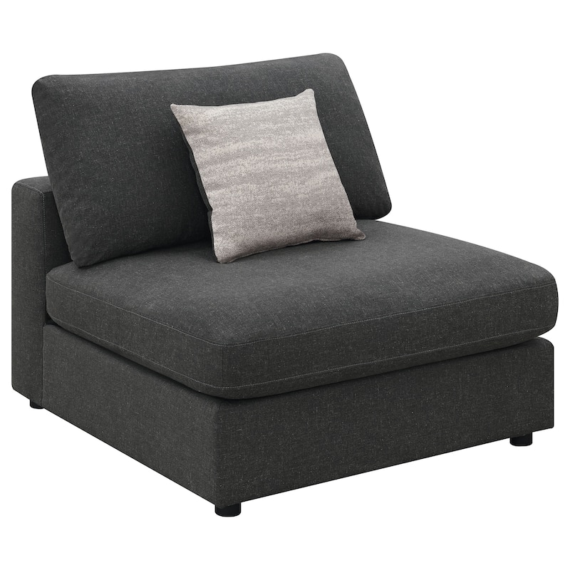 Serene Transitional Upholstered Armless Chair
