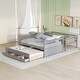 preview thumbnail 3 of 55, Twin Over Full Bunk Bed With Twin size Trundle And Drawers
