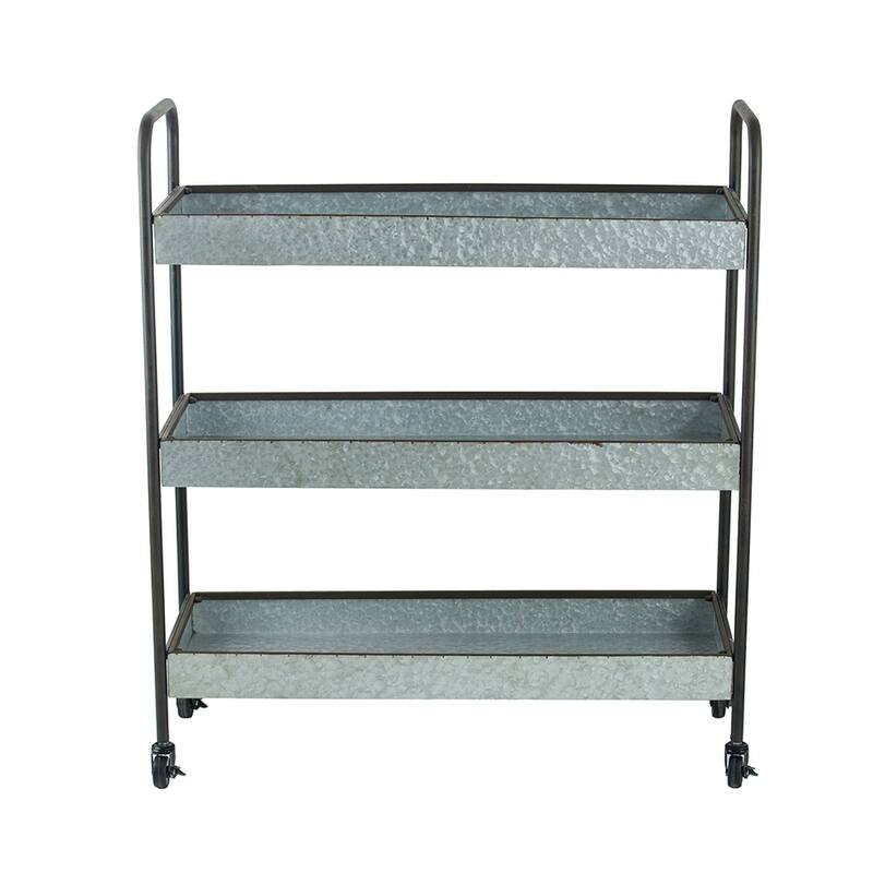 3-tier Homestead Galvanized Display Shelf