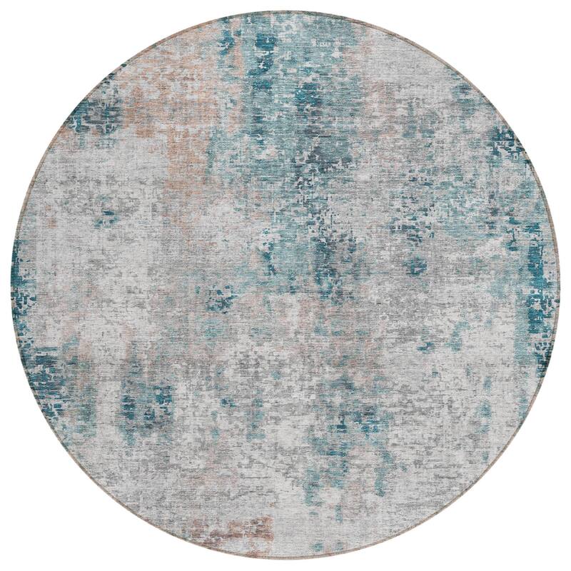 HomeRoots Abstract Transitional Rectangle Outdoor Rug