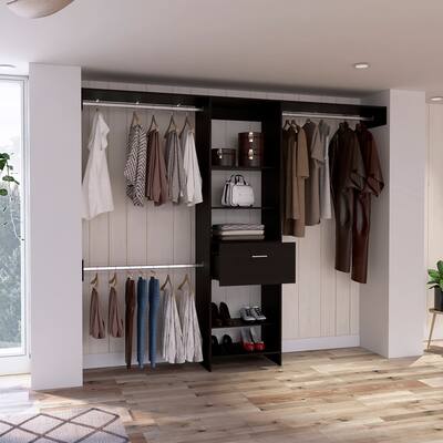 Boahaus Kassel Armoire (Black)
