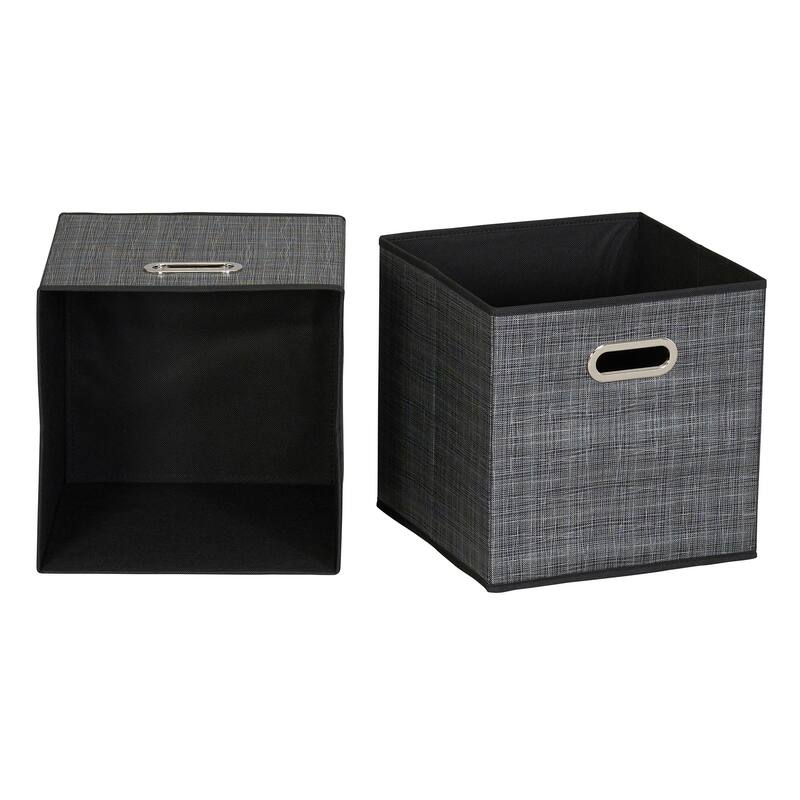 Household Essentials Open Fabric Cube Storage Bins, Set of 6
