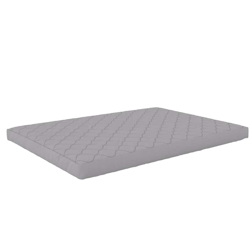 DHP Dana 6 Inch Quilted Mattress with Removable Cover and Thermobonded Polyester Fill - Grey - Full