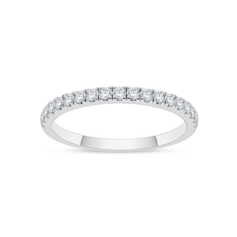 1/4ct TDW Diamond Wedding Band in 14K White Gold for Women