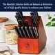 preview thumbnail 2 of 5, HENCKELS Solution Razor-Sharp 15-pc Knife Set, German Engineered Informed by 100+ Years of Mastery, Chefs Knife - Black
