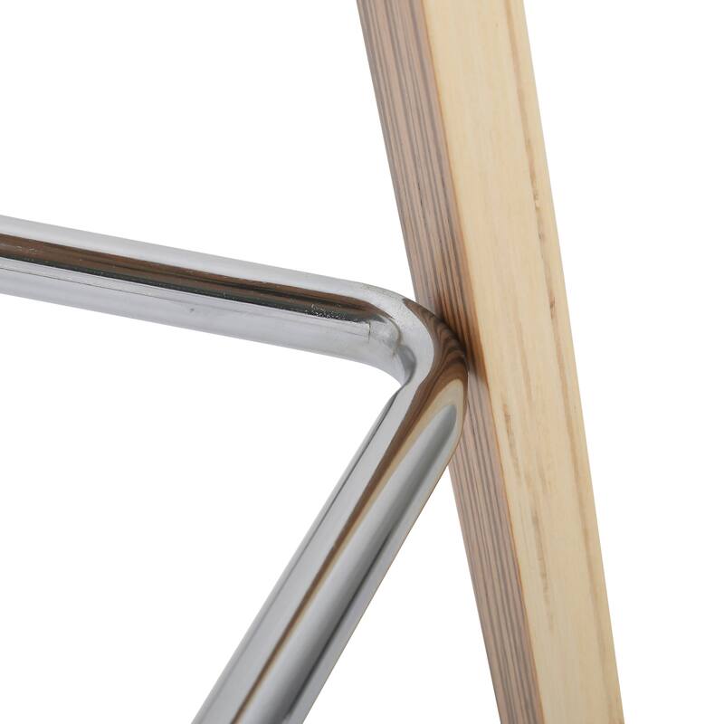 Carson Carrington Sala Counter Stool with Chrome Footrest (Set of 2)