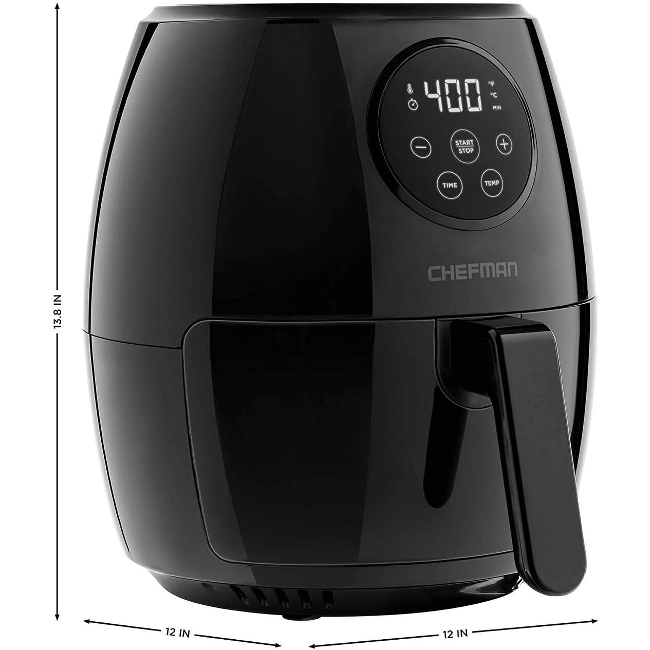 CHEFMAN RNAB08L89LS8S chefman small air fryer healthy cooking, nonstick,  user friendly and digital touch screen, w/ 60 minute timer & auto shutoff