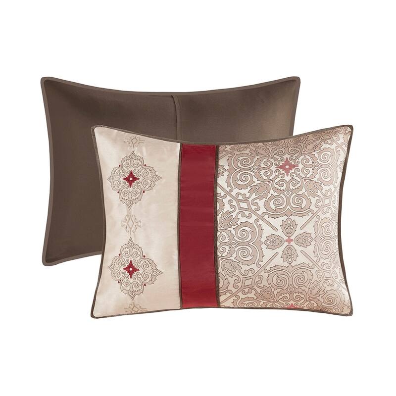GDF Studio - 7-Piece Jacquard Comforter Set with Decorative Pillows